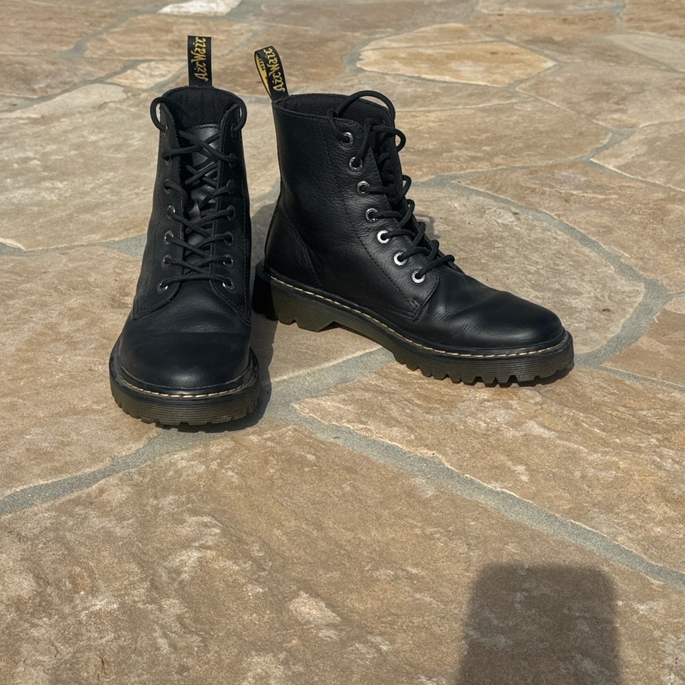 Dr. Martens Luana Black Lace-Up Boots - Picture 5 of 7